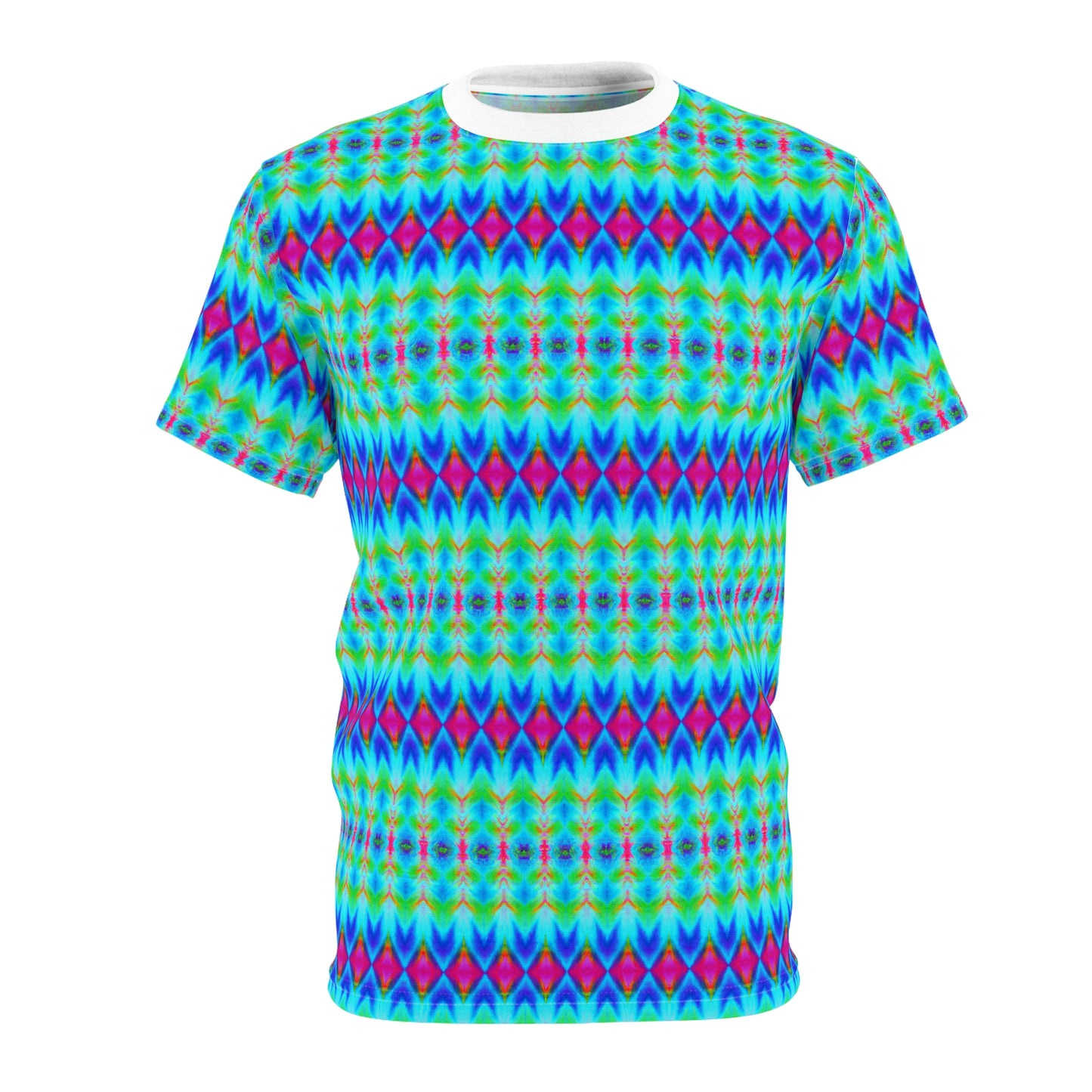 Hyperwave Argyle 1 - AI Art - T-Shirt