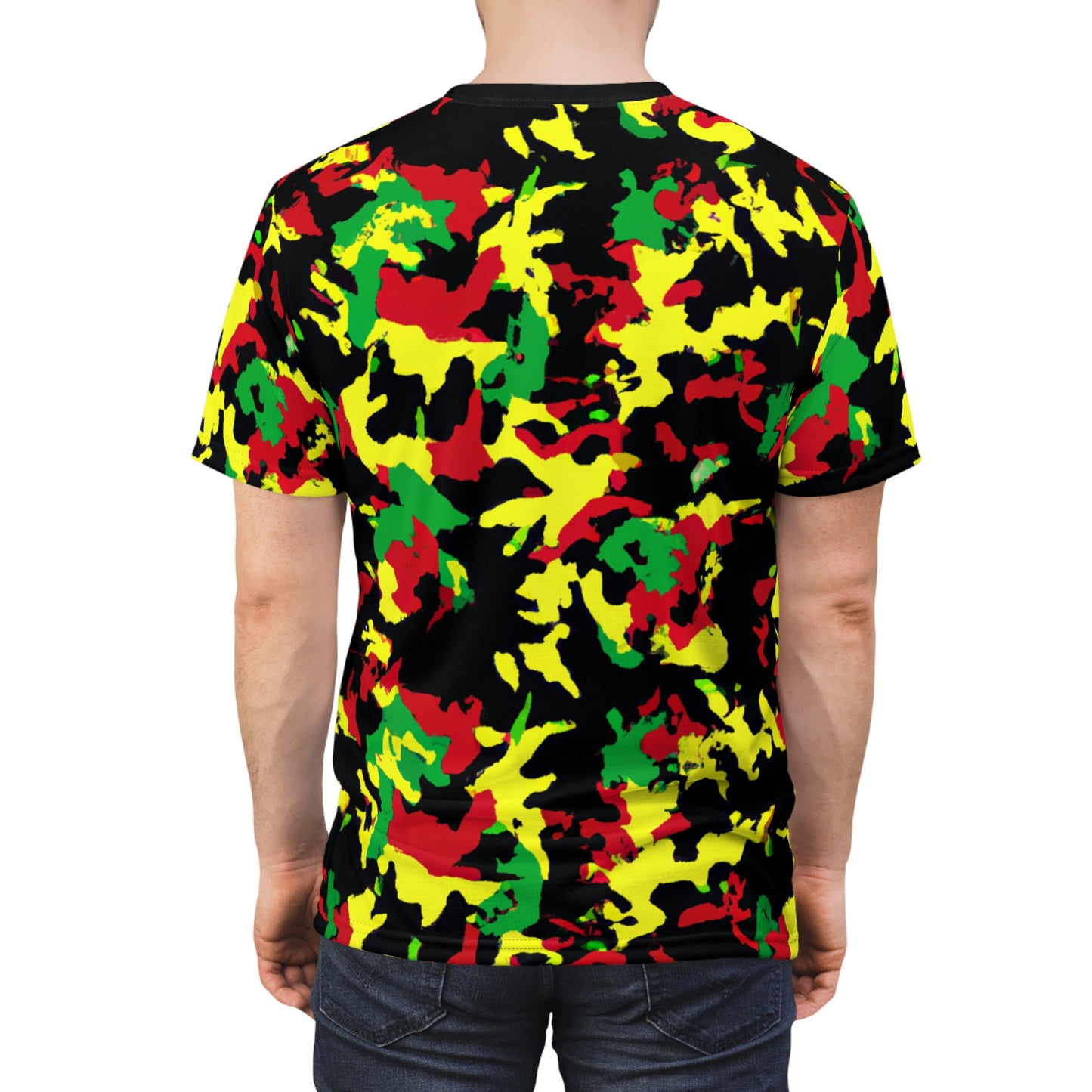 Rasta Camo - AI Art - T-Shirt