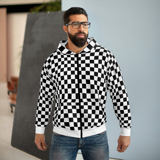 Checkered Flag - Zip Hoodie