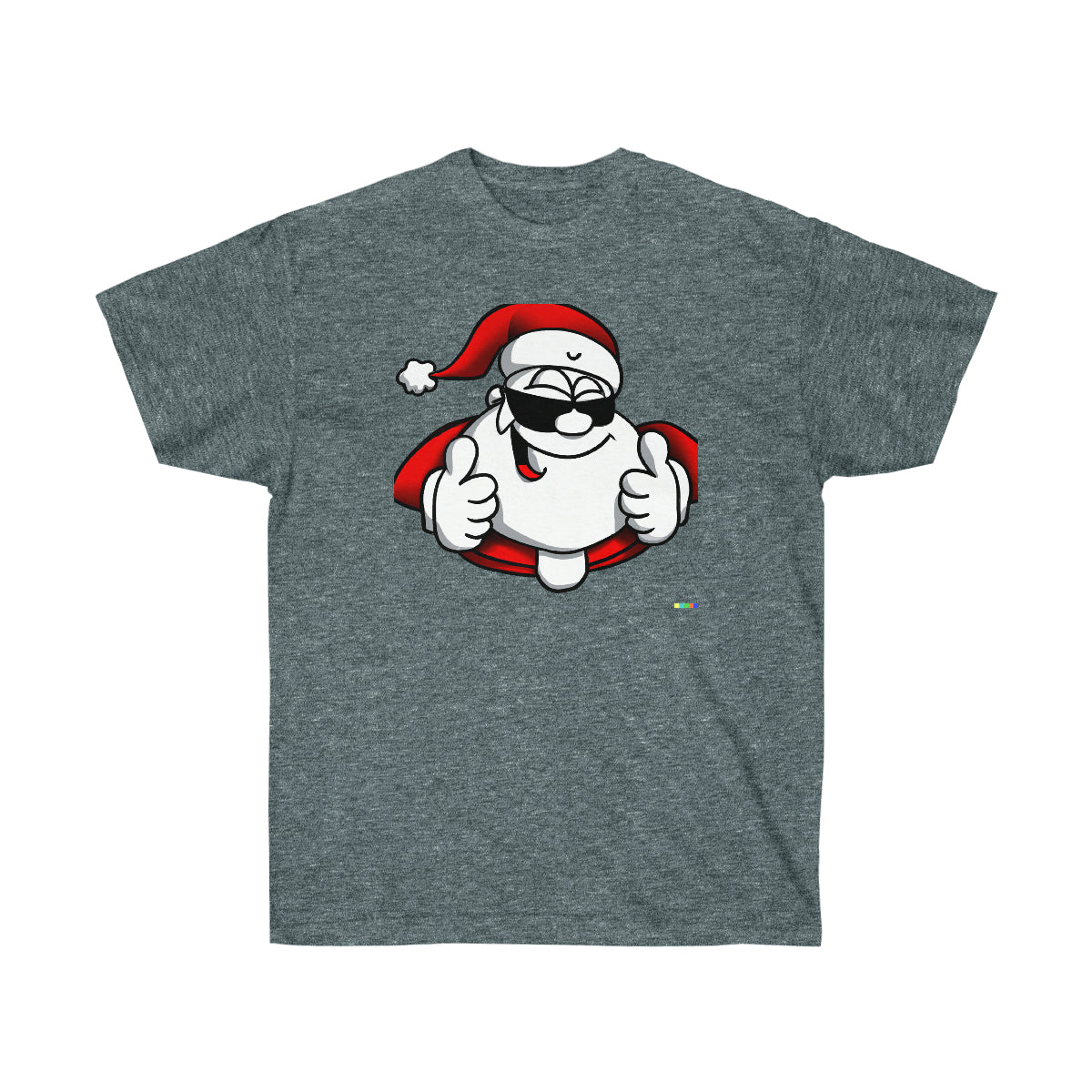 Santa Claus 2 Thumbs Up - AI Cartoon Art - Ultra Cotton Tee