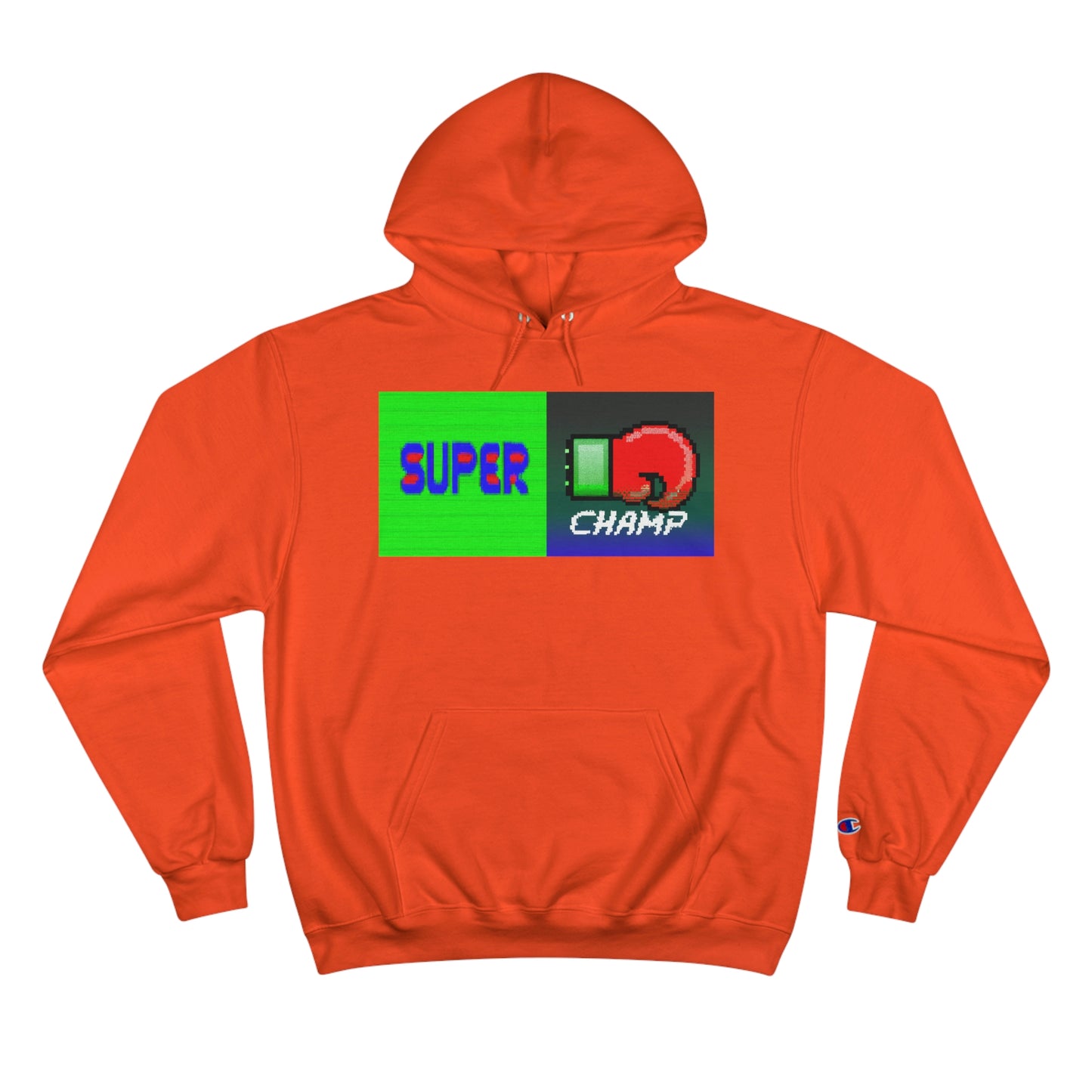 SUPER CHAMP (Alt Logo 1) - AI Art - Champion Hoodie