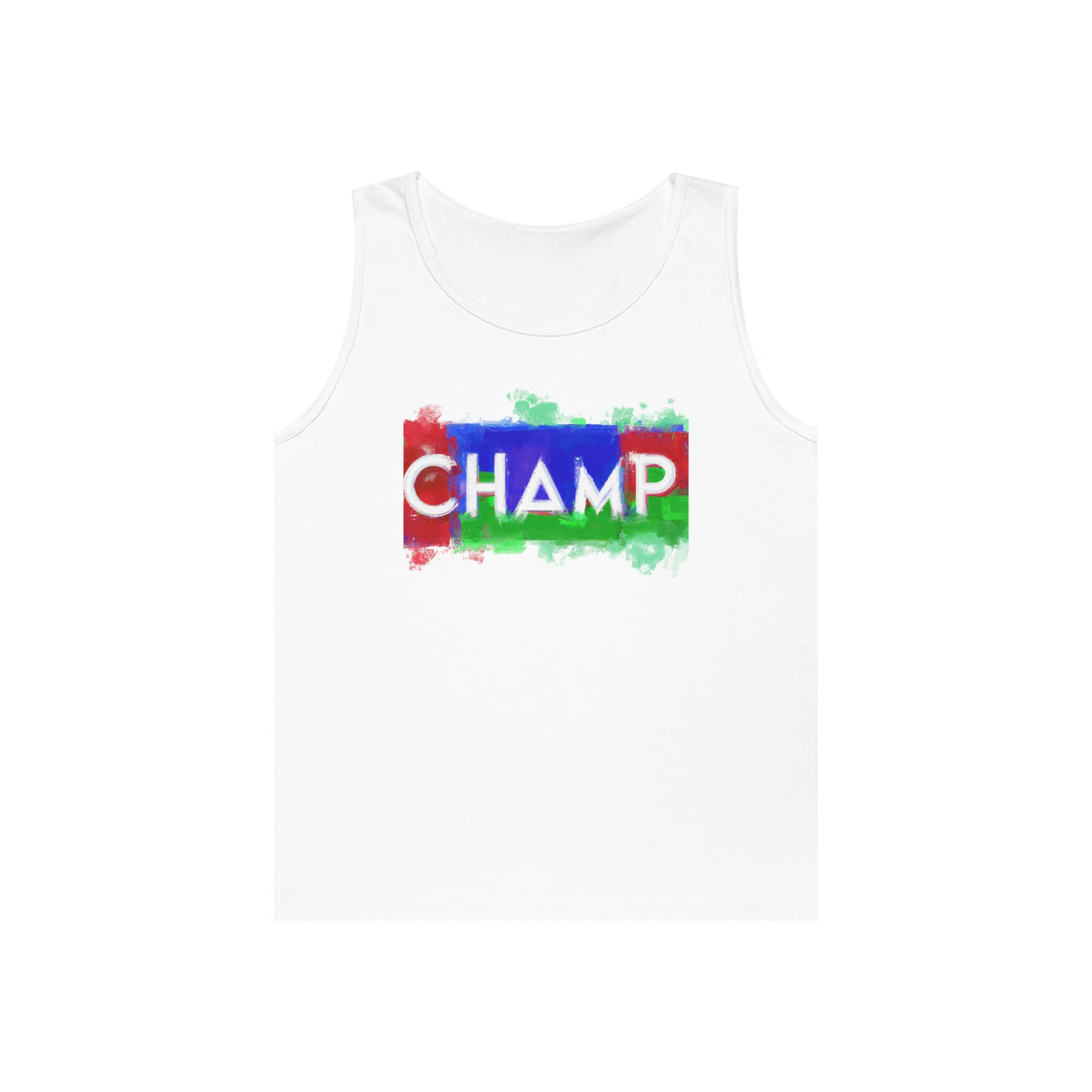 CHAMP 1 (SuperChamp Logo) - AI Art - Gildan Heavy Cotton Tank Top