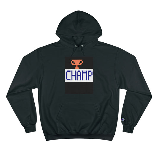 CHAMP Trophy Logo (Pixel) - AI Art - Champion Hoodie