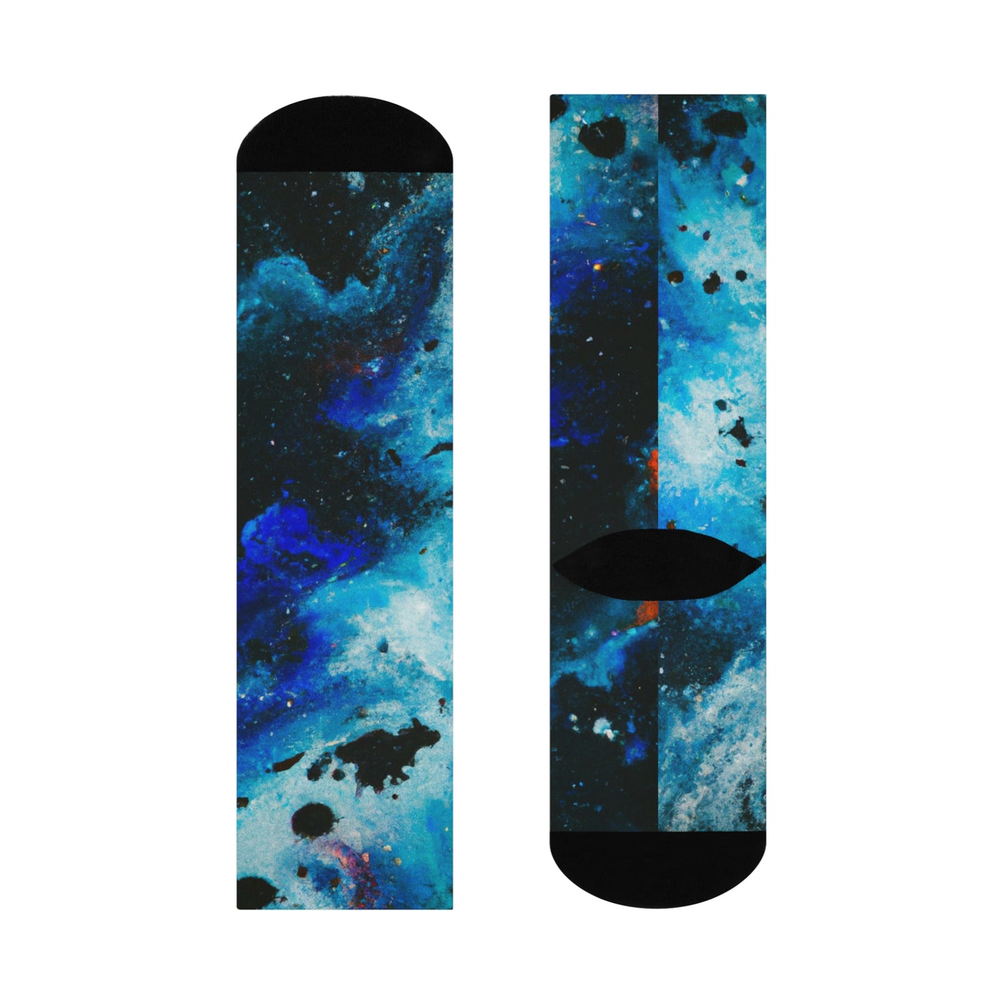 Nebula 2 - AI Art - Cushioned Crew Socks