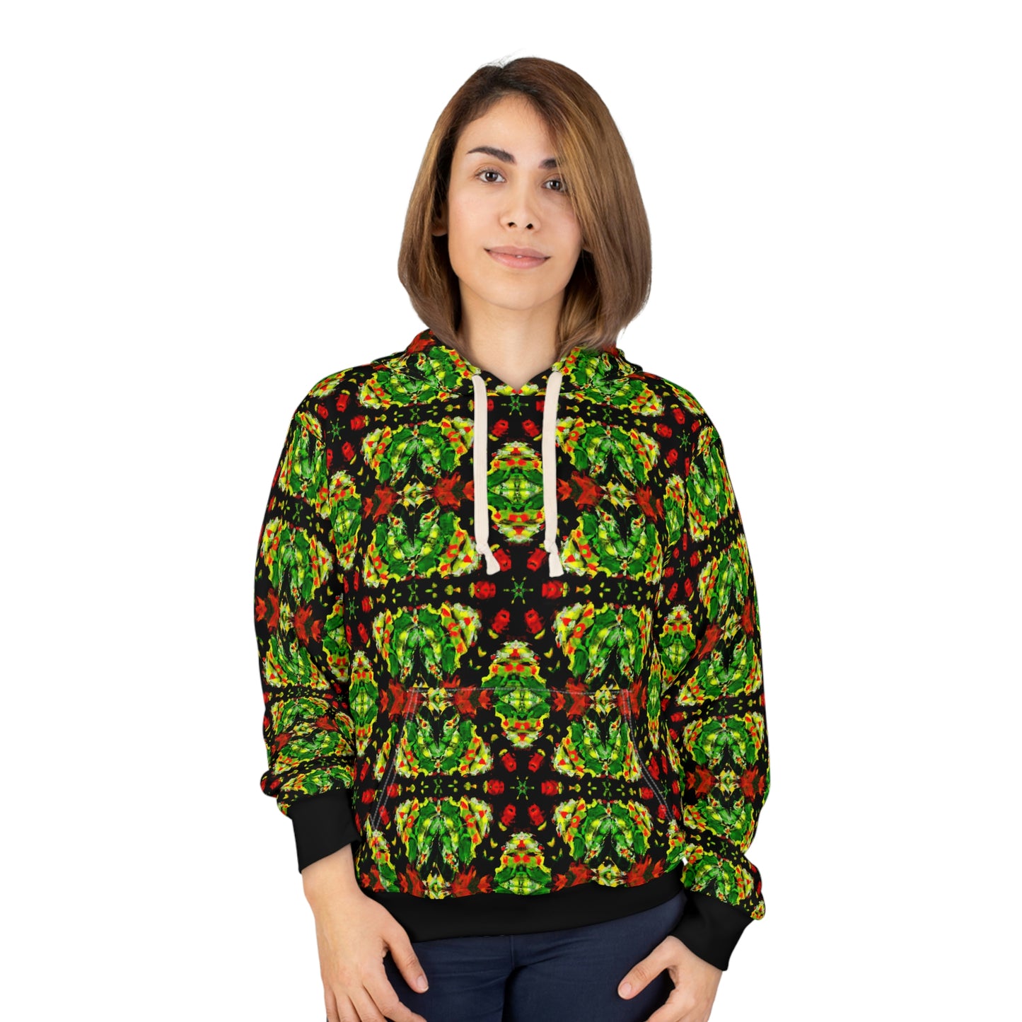 Rasta Star 3 - AI Art - Pullover Hoodie