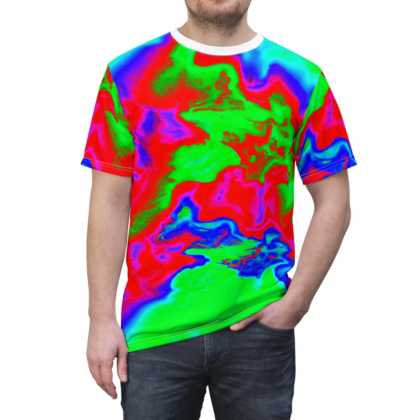 Topographical Radar - AI Art - T-Shirt