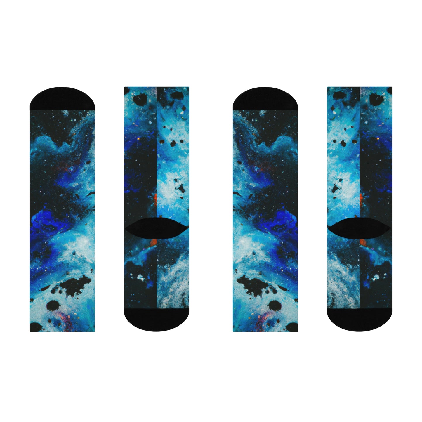 Nebula 2 - AI Art - Cushioned Crew Socks