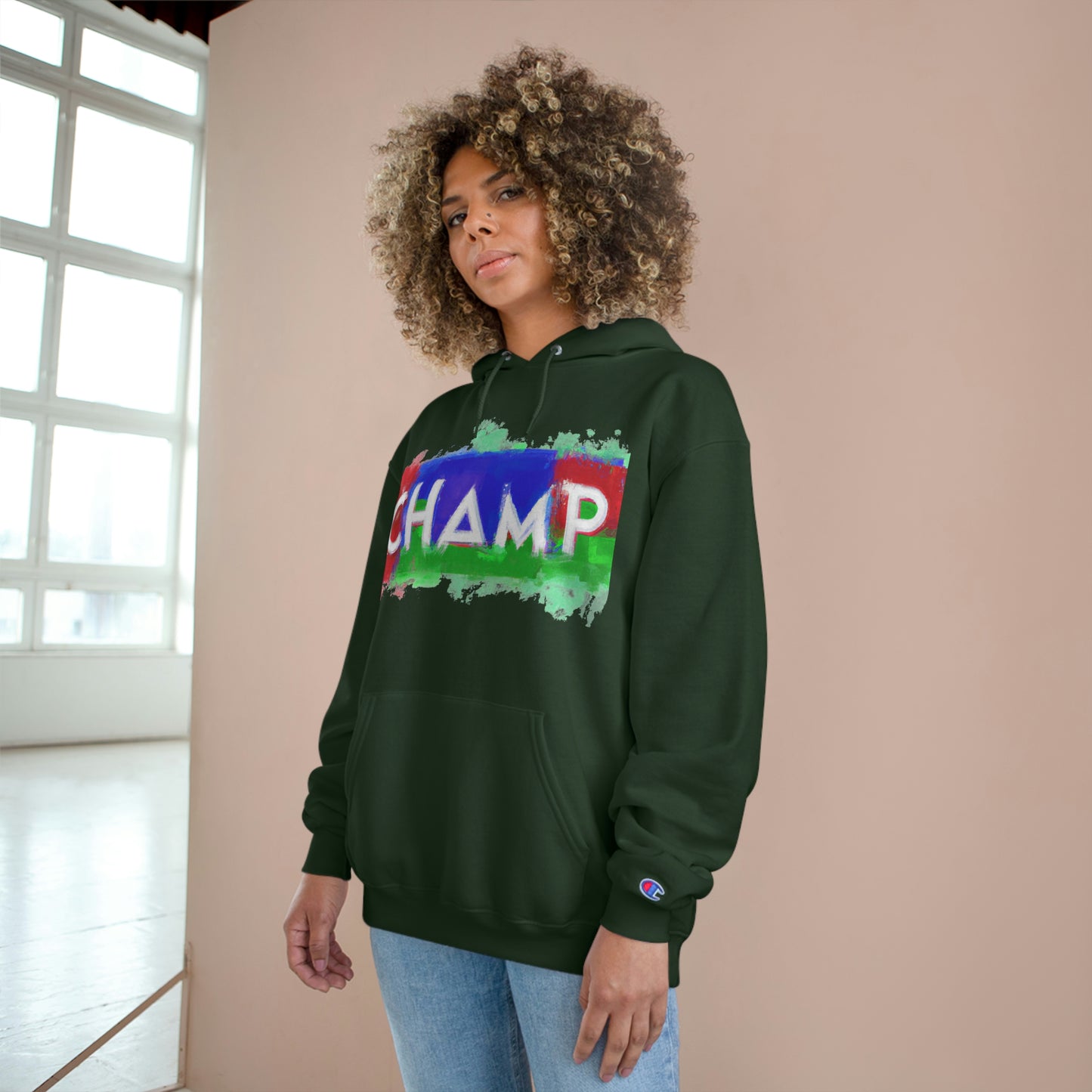 CHAMP 1 (SuperChamp logo) - Champion Hoodie