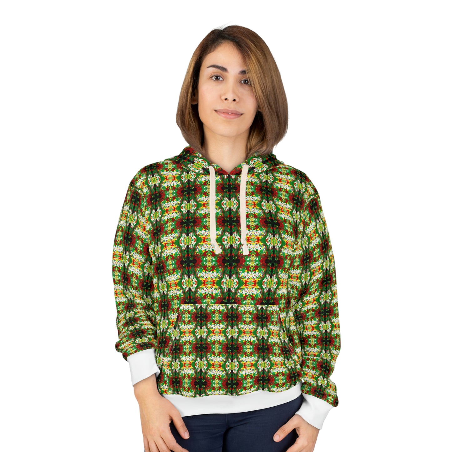 Rasta Kaleidescope 1 - AI Art - Pullover Hoodie