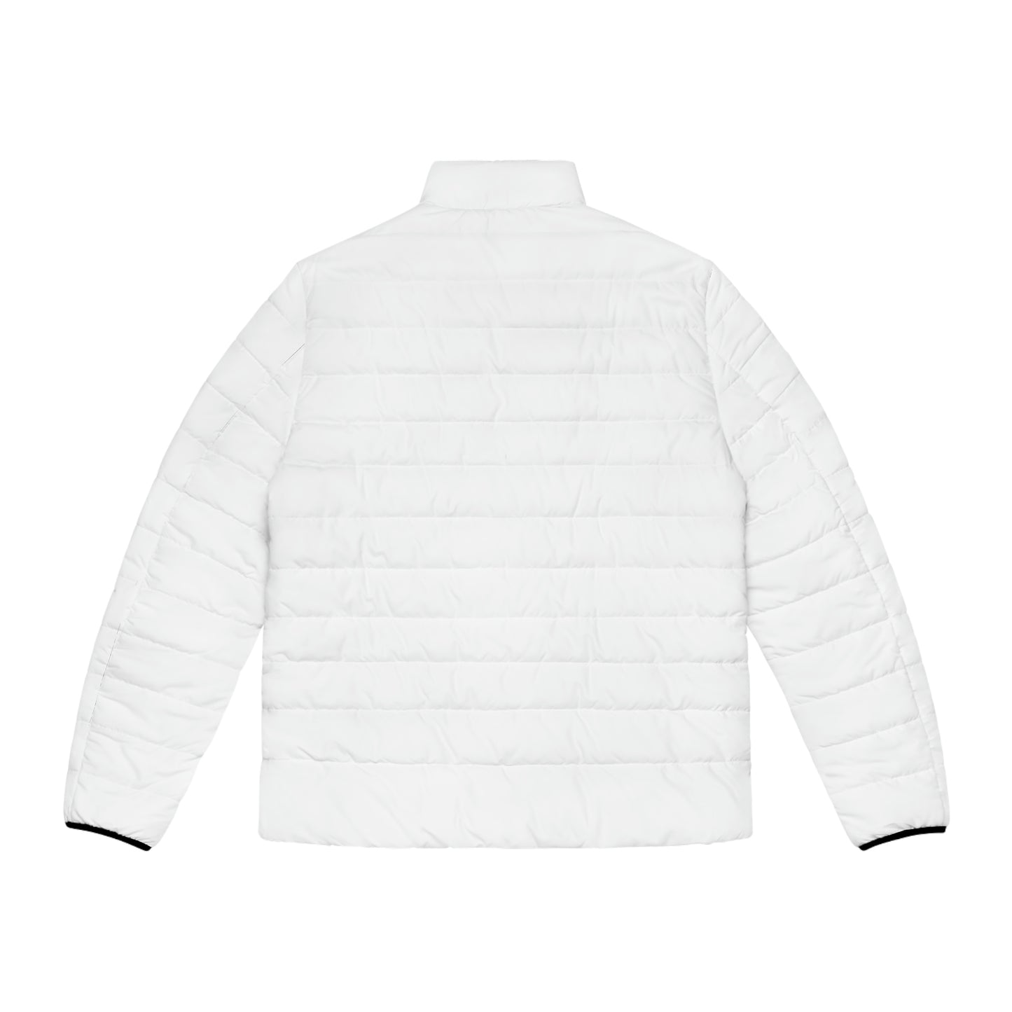 Flamboyant Spaceballer Jacket (White) (Hyperwave Tie-Dye 1) - AI Art - Men's Puffer Jacket