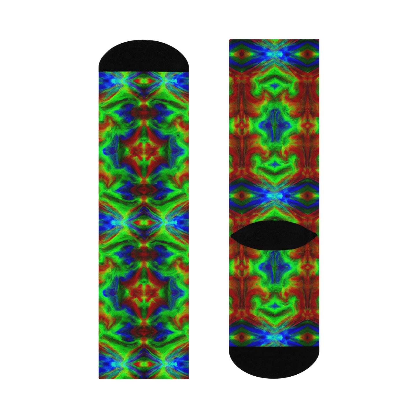 Hyperwave Deemster 1 - AI Art - Crew Socks