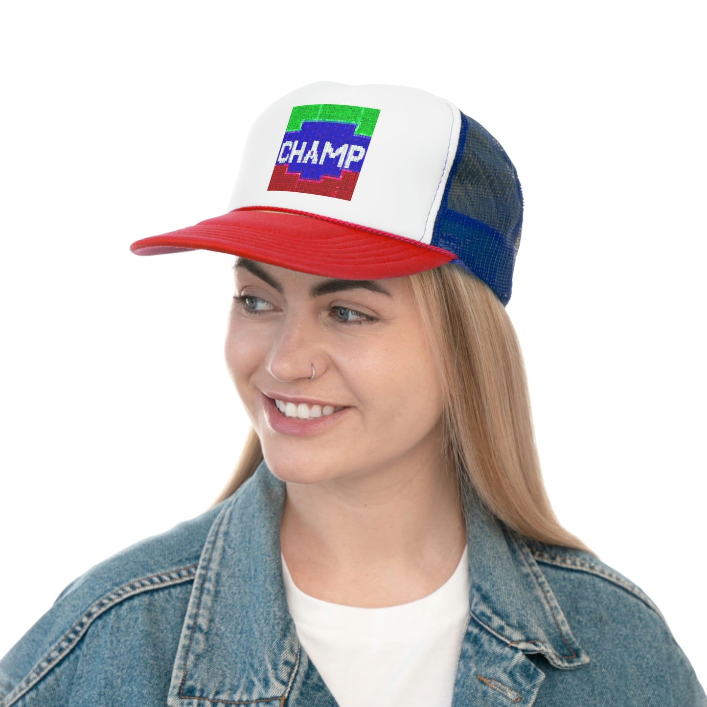 CHAMP (Alt Logo 4 Pixel) - AI Art - Trucker Hats