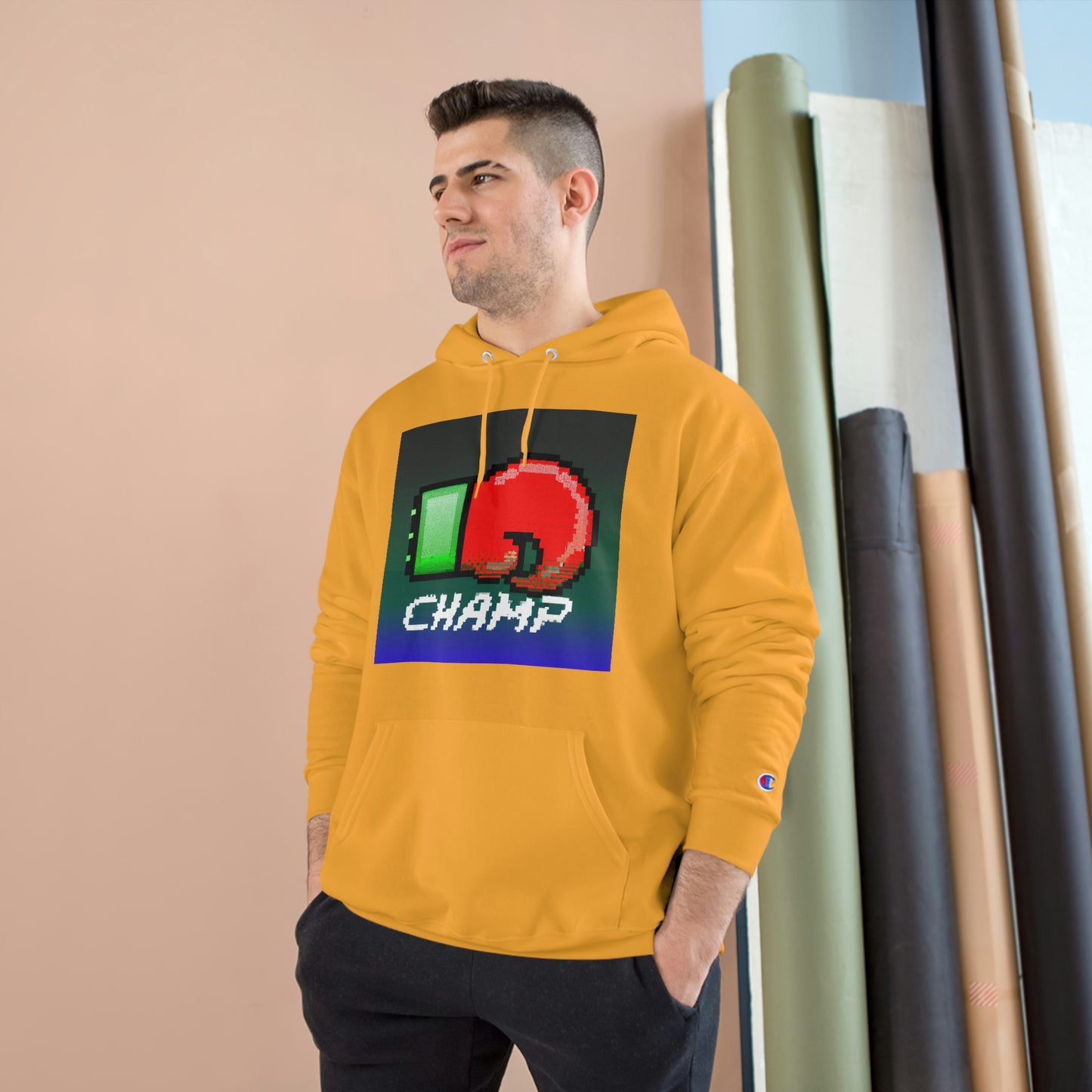 CHAMP 2 (Alt Logo 1) - AI Art - Champion Hoodie