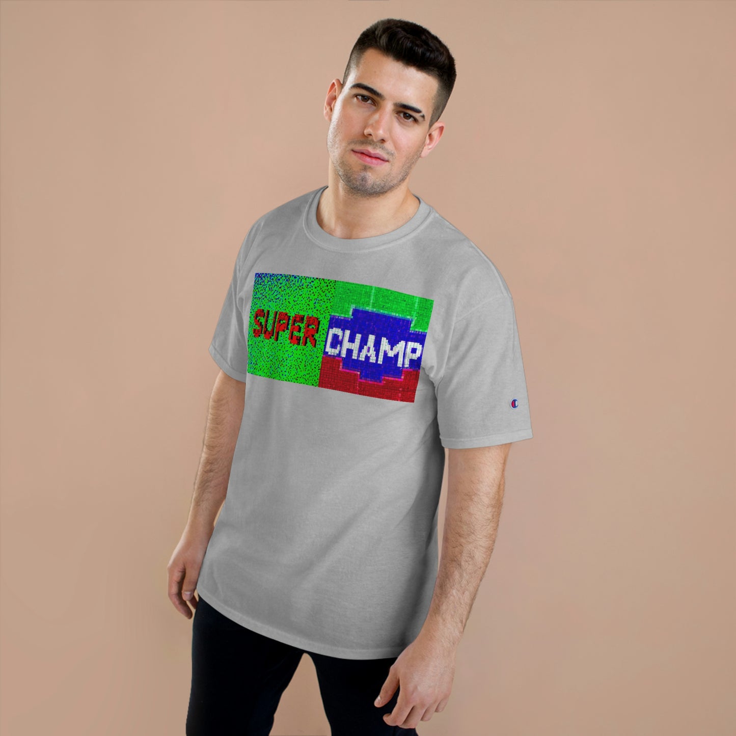 SUPER CHAMP (Alt Logo 2) - AI Art - Champion T-Shirt