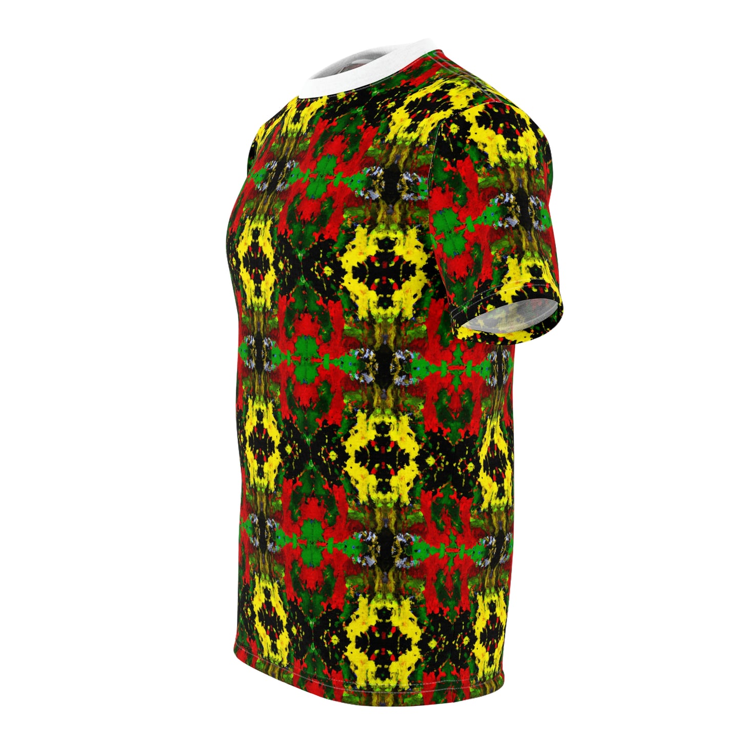 Rasta Kaleidescope 3 - AI Art - T-Shirt