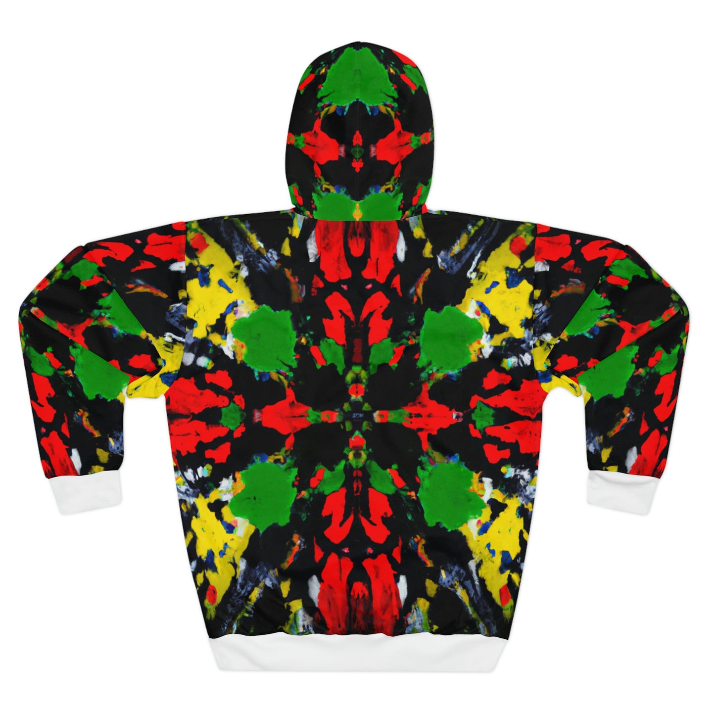 Rasta Quad Symmetry 1 - AI Art - Pullover Hoodie