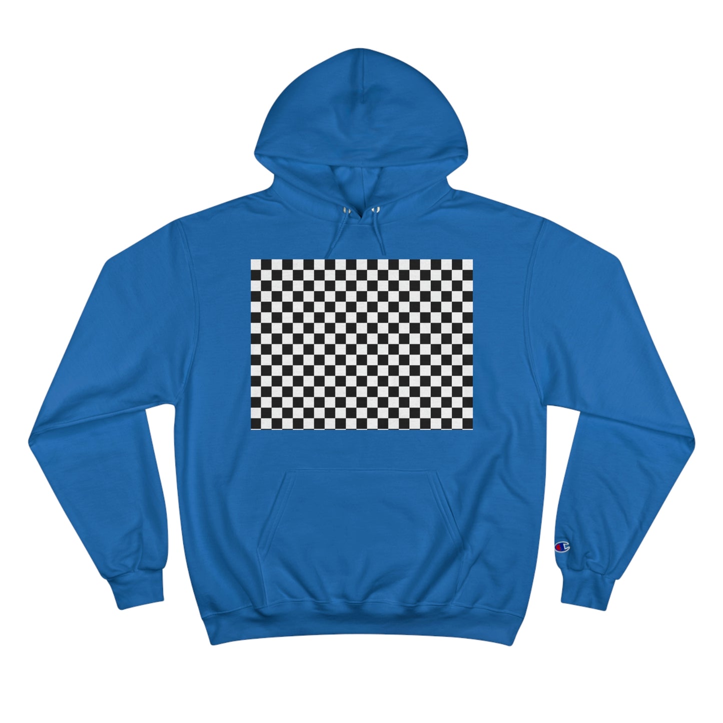 Checkered Flag (No Logo) - Champion Hoodie