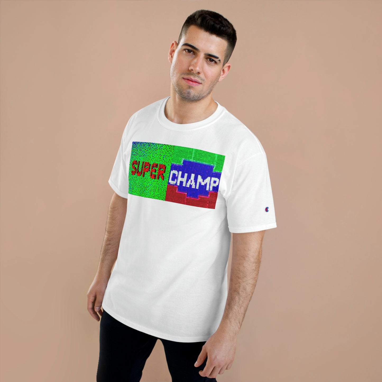 SUPER CHAMP (Alt Logo 2) - AI Art - Champion T-Shirt