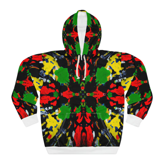 Rasta Quad Symmetry 1 - AI Art - Pullover Hoodie