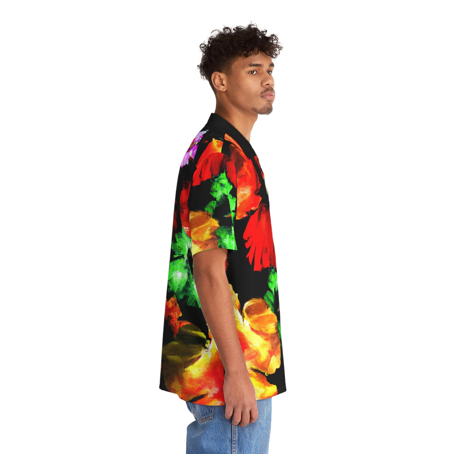 Hibiscus Watercolor 8 - AI Art - Men's Hawaiian Shirt