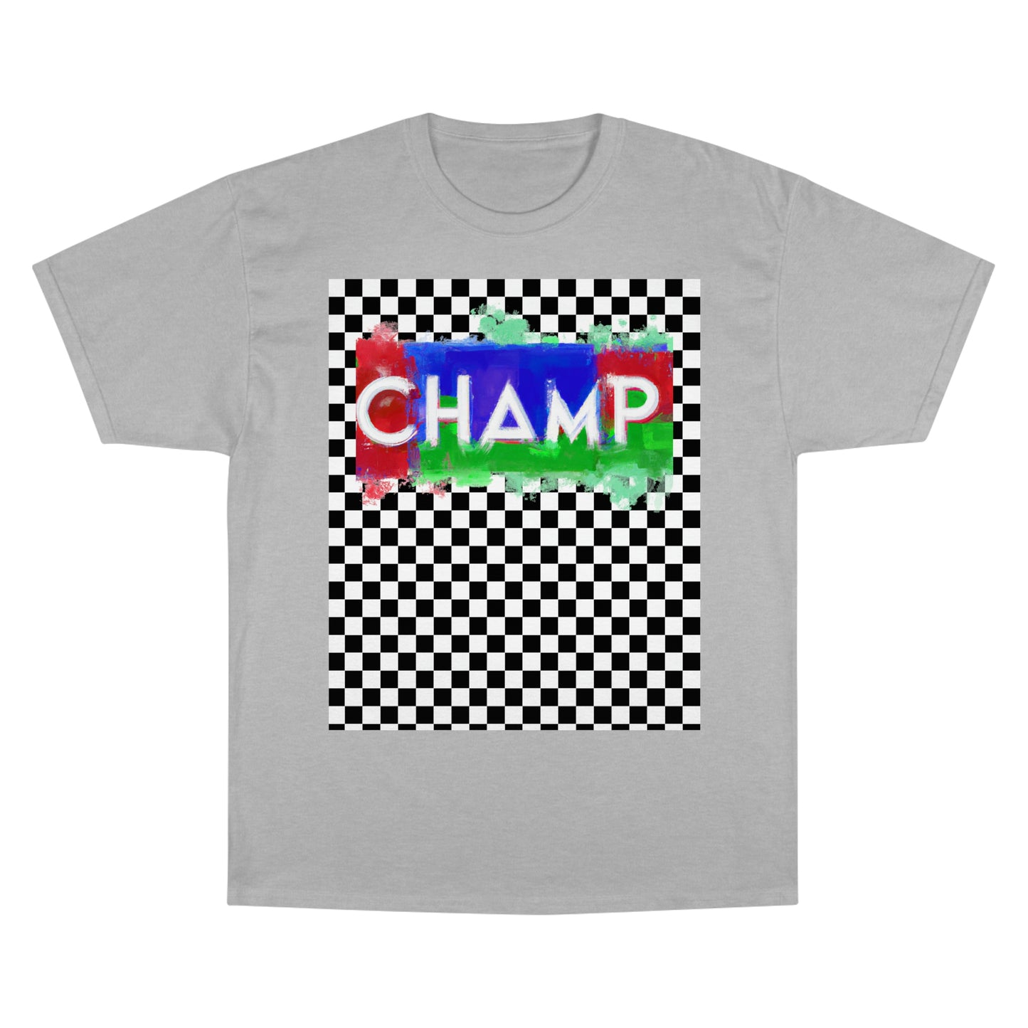 Checkered (CHAMP Logo 1) - Champion T-Shirt