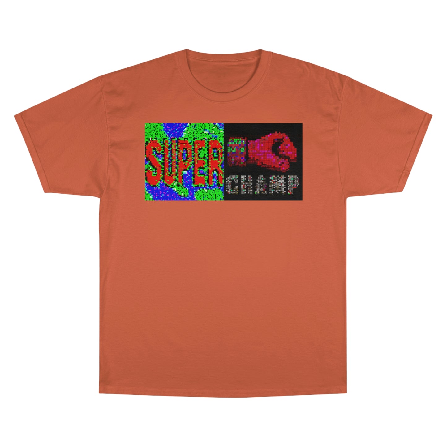 SUPER CHAMP (Alt Logo 3 Pixel) - AI Art - Champion T-Shirt