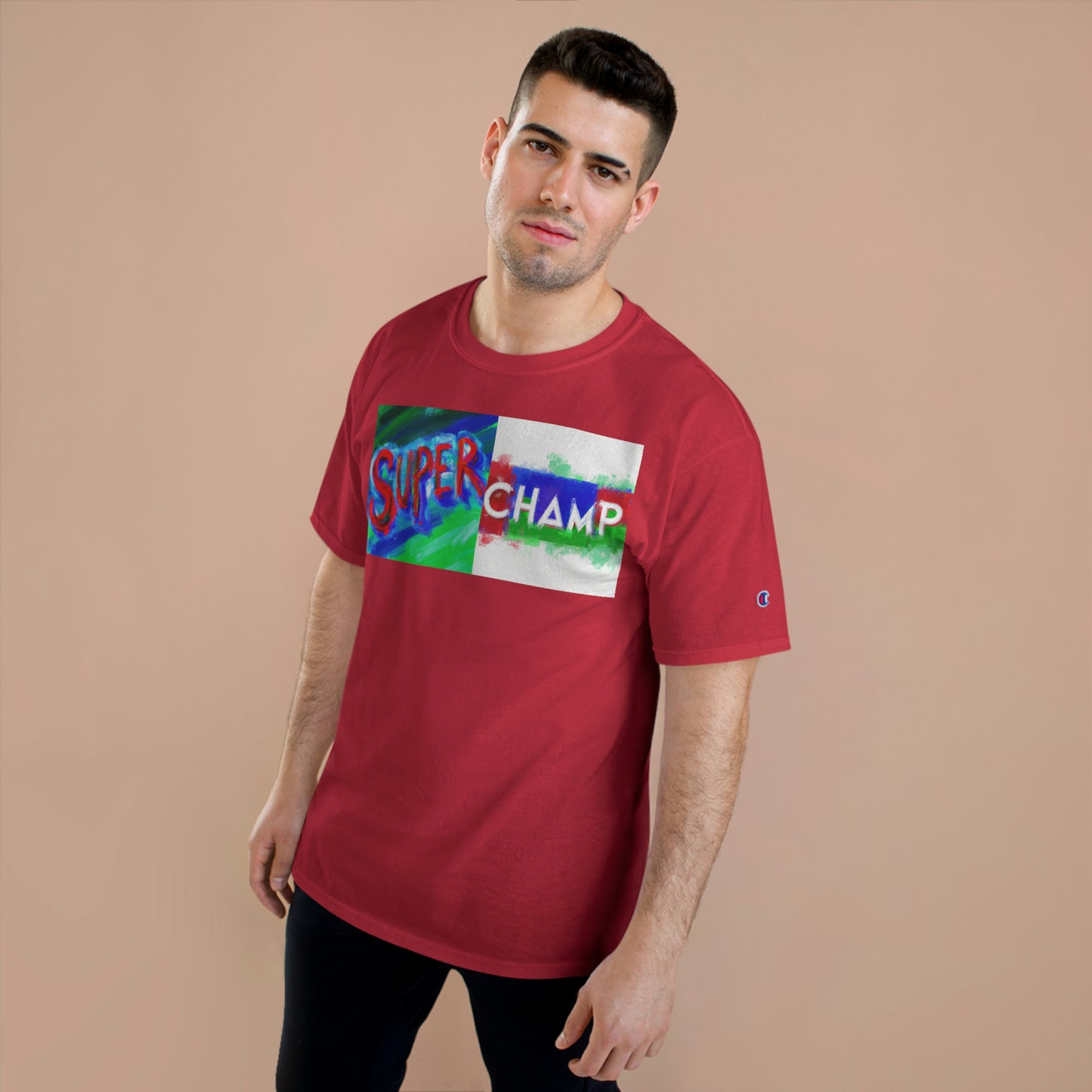 SUPER CHAMP (Main Logo) - AI Art - Champion T-Shirt