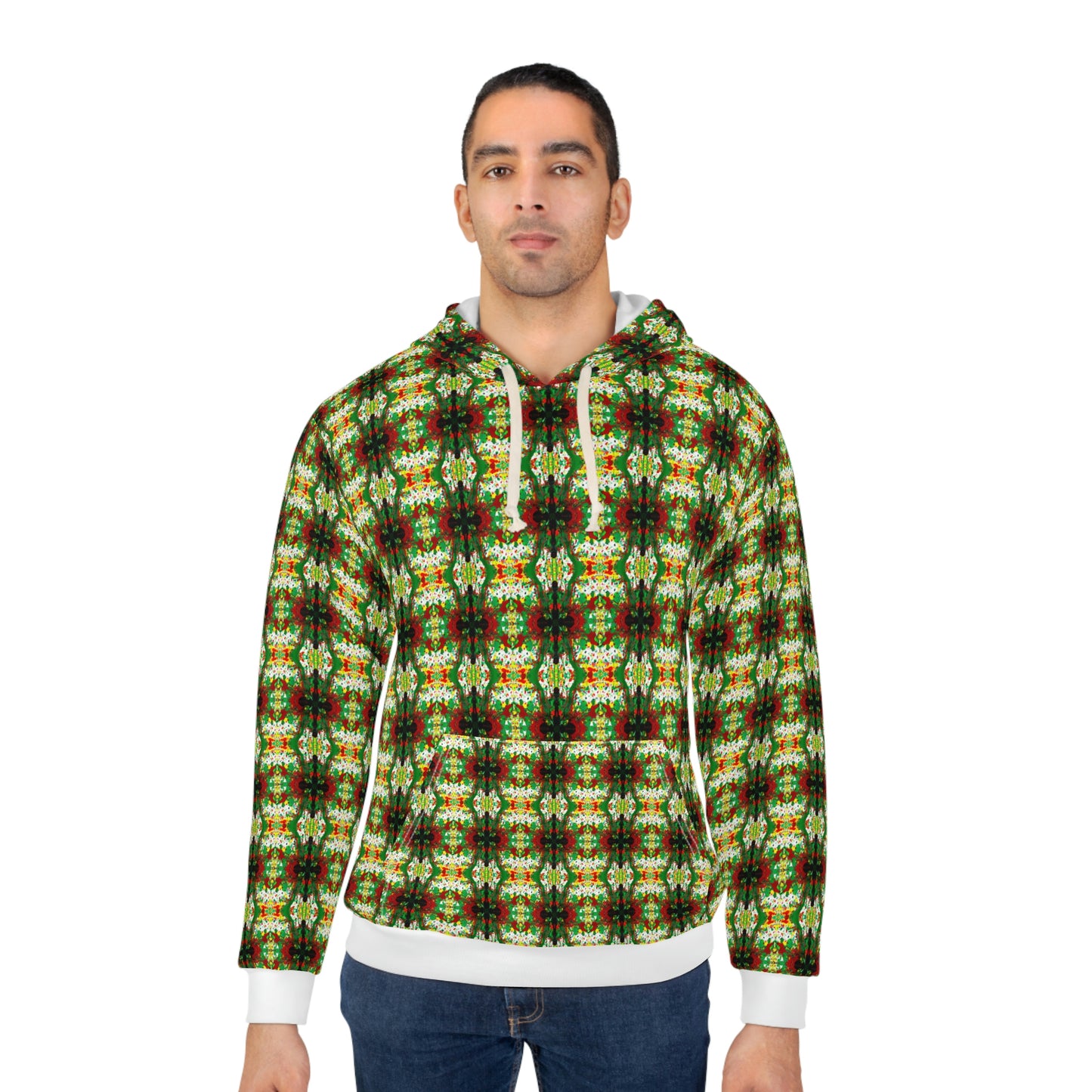 Rasta Kaleidescope 1 - AI Art - Pullover Hoodie